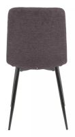 Stolička ALAN BREGO, poťah: látka BREGO 18 tmavá sivá/kov - čierna mat. - ilustračný obrázok Stolička ALAN BREGO, poťah: látka BREGO 18 tmavá sivá/kov - čierna mat. - ilustračný obrázok