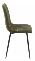Stolička ALAN BREGO, poťah: látka BREGO 77 olivová/kov - čierna mat. - ilustračný obrázok Stolička ALAN BREGO, poťah: látka BREGO 77 olivová/kov - čierna mat. - ilustračný obrázok