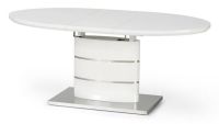St�l ASPEN, pl�t: lakovan� MDF-biela/podno�: kov - nehrdzavej�ca oce� - ilustra�n� obr�zok