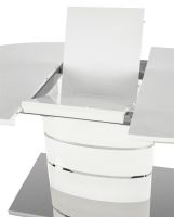 St�l ASPEN, pl�t: lakovan� MDF-biela/podno�: kov - nehrdzavej�ca oce� - ilustra�n� obr�zok
