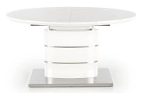 St�l ASPEN, pl�t: lakovan� MDF-biela/podno�: kov - nehrdzavej�ca oce� - ilustra�n� obr�zok