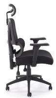 Kancel�rske kreslo ASTRAL, po�ah: sie�ovina �ierna/plast-�ierna - ilustra�n� obr�zok