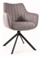 Kreslo AZALIA BREGO, poťah: látka BREGO 07 svetlá sivá/kov: čierna mat. - ilustračný obrázok Kreslo AZALIA BREGO, poťah: látka BREGO 07 svetlá sivá/kov: čierna mat. - ilustračný obrázok