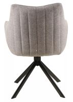 Kreslo AZALIA BREGO, poťah: látka BREGO 07 svetlá sivá/kov: čierna mat. - ilustračný obrázok Kreslo AZALIA BREGO, poťah: látka BREGO 07 svetlá sivá/kov: čierna mat. - ilustračný obrázok