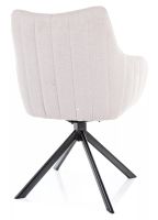 Kreslo AZALIA BREGO, poťah: látka BREGO 22 svetlá béžová/kov: čierna mat. - ilustračný obrázok Kreslo AZALIA BREGO, poťah: látka BREGO 22 svetlá béžová/kov: čierna mat. - ilustračný obrázok