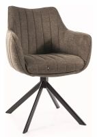 Kreslo AZALIA BREGO, poťah: látka BREGO 77 olivová/kov: čierna mat. - ilustračný obrázok Kreslo AZALIA BREGO, poťah: látka BREGO 77 olivová/kov: čierna mat. - ilustračný obrázok