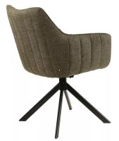 Kreslo AZALIA BREGO, poťah: látka BREGO 77 olivová/kov: čierna mat. - ilustračný obrázok Kreslo AZALIA BREGO, poťah: látka BREGO 77 olivová/kov: čierna mat. - ilustračný obrázok