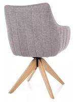 Kreslo AZALIA D BREGO, poťah: látka BREGO 07 svetlá sivá/drevo: dub - ilustračný obrázok Kreslo AZALIA D BREGO, poťah: látka BREGO 07 svetlá sivá/drevo: dub - ilustračný obrázok