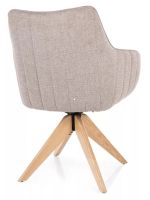 Kreslo AZALIA D BREGO, poťah: látka BREGO 31 béžová/drevo: dub - ilustračný obrázok Kreslo AZALIA D BREGO, poťah: látka BREGO 31 béžová/drevo: dub - ilustračný obrázok