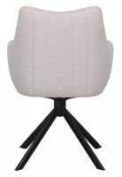 Kreslo AZALIA VELVET, poťah: látka BLUVEL 30 svetlá béžová/kov: čierna mat. - ilustračný obrázok Kreslo AZALIA VELVET, poťah: látka BLUVEL 30 svetlá béžová/kov: čierna mat. - ilustračný obrázok