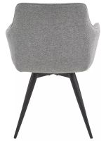 Kreslo BALLO BREGO, poťah: látka BREGO 07 svetlá sivá/kov: čierna mat. - ilustračný obrázok Kreslo BALLO BREGO, poťah: látka BREGO 07 svetlá sivá/kov: čierna mat. - ilustračný obrázok