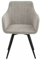 Kreslo BALLO BREGO, poťah: látka BREGO 31 béžová/kov: čierna mat. - ilustračný obrázok Kreslo BALLO BREGO, poťah: látka BREGO 31 béžová/kov: čierna mat. - ilustračný obrázok