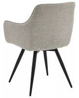 Kreslo BALLO BREGO, poťah: látka BREGO 31 béžová/kov: čierna mat. - ilustračný obrázok Kreslo BALLO BREGO, poťah: látka BREGO 31 béžová/kov: čierna mat. - ilustračný obrázok