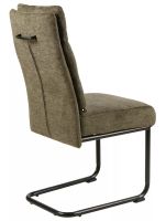 Stolička BERRY BREGO, poťah: látka BREGO 77 olivová/kov: čierna mat. - ilustračný obrázok Stolička BERRY BREGO, poťah: látka BREGO 77 olivová/kov: čierna mat. - ilustračný obrázok