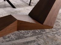 St�l BONUCCI CERAMIC 200, farba podno�e: orech - ilustra�n� obr�zok