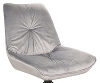 Stolička BOOGIE I VELVET, poťah: látka BLUVEL 14 sivá/kov: čierna mat. - ilustračný obrázok Stolička BOOGIE I VELVET, poťah: látka BLUVEL 14 sivá/kov: čierna mat. - ilustračný obrázok