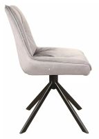 Stolička BOOGIE I VELVET, poťah: látka BLUVEL 14 sivá/kov: čierna mat. - ilustračný obrázok Stolička BOOGIE I VELVET, poťah: látka BLUVEL 14 sivá/kov: čierna mat. - ilustračný obrázok