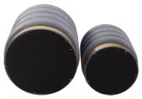 Taburetka BRITTA VELVET, poťah: látka sivá TAP 252 - ilustračný obrázok Taburetka BRITTA VELVET, poťah: látka sivá TAP 252 - ilustračný obrázok