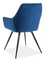 Kreslo CHERRY VELVET, poťah: látka zamatová BLUVEL 86 granátová/kov: čierna mat. - ilustračný obrázok Kreslo CHERRY VELVET, poťah: látka zamatová BLUVEL 86 granátová/kov: čierna mat. - ilustračný obrázok