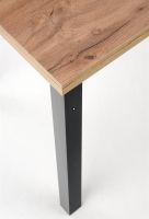 St�l COBALT, pl�t: laminovan� MDF-dub wotan/podno�: laminovan� MDF - �ierna - ilustra�n� obr�zok