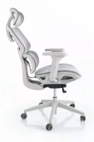 Kancelárske kreslo DEVON, poťah: sieťovina sivá/podnožka: sivá - ilustračný obrázok Kancelárske kreslo DEVON, poťah: sieťovina sivá/podnožka: sivá - ilustračný obrázok