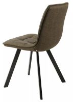 Stolička ELLIS BJORN, poťah: látka BJORN 77 olivová/kov: čierna mat. - ilustračný obrázok Stolička ELLIS BJORN, poťah: látka BJORN 77 olivová/kov: čierna mat. - ilustračný obrázok