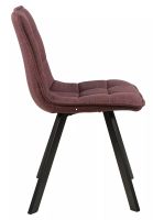 Stolička ELLIS BJORN, poťah: látka BJORN 99 vresová/kov: čierna mat. - ilustračný obrázok Stolička ELLIS BJORN, poťah: látka BJORN 99 vresová/kov: čierna mat. - ilustračný obrázok