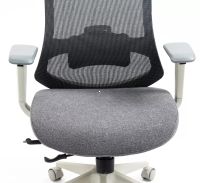 Kancelárske kreslo ERGON, poťah: látka sivá/sieťovina sivá/ekokoža sivá/podnožka: sivá - ilustračný obrázok Kancelárske kreslo ERGON, poťah: látka sivá/sieťovina sivá/ekokoža sivá/podnožka: sivá - ilustračný obrázok