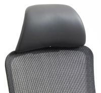 Kancelárske kreslo ERGON, poťah: látka sivá/sieťovina sivá/ekokoža sivá/podnožka: sivá - ilustračný obrázok Kancelárske kreslo ERGON, poťah: látka sivá/sieťovina sivá/ekokoža sivá/podnožka: sivá - ilustračný obrázok