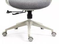 Kancelárske kreslo ERGON, poťah: látka sivá/sieťovina sivá/ekokoža sivá/podnožka: sivá - ilustračný obrázok Kancelárske kreslo ERGON, poťah: látka sivá/sieťovina sivá/ekokoža sivá/podnožka: sivá - ilustračný obrázok