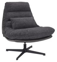 Kreslo FELICIA RAVEN, po�ah: l�tka RAVEN 18 tmav� siv�/ekoko�a �ierna TAP 244 - ilustra�n� obr�zok