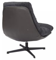 Kreslo FELICIA RAVEN, po�ah: l�tka RAVEN 18 tmav� siv�/ekoko�a �ierna TAP 244 - ilustra�n� obr�zok