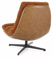 Kreslo FELICIA RAVEN, po�ah: l�tka RAVEN 44 �koricov�/ekoko�a hned� TAP 233 - ilustra�n� obr�zok