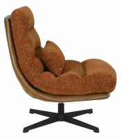 Kreslo FELICIA RAVEN, po�ah: l�tka RAVEN 44 �koricov�/ekoko�a hned� TAP 233 - ilustra�n� obr�zok