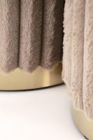 Taburetka FIDO, po�ah: l�tka cappuccino/chr�movan� oce� - zlat�, ilustra�n� obr�zok