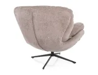 Kreslo FLORENCE RAVEN, po�ah: l�tka RAVEN 30 tmav� b�ov�/podno�ka: kov-�ierna mat. - ilustra�n� obr�zok