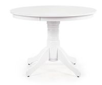 St�l GLOSTER, pl�t: lakovan� MDF/podno�: mas�vne kau�ukov� drevo - biela - ilustra�n� obr�zok