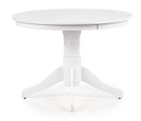 St�l GLOSTER, pl�t: lakovan� MDF/podno�: mas�vne kau�ukov� drevo - biela - ilustra�n� obr�zok