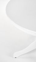 St�l GLOSTER, pl�t: lakovan� MDF/podno�: mas�vne kau�ukov� drevo - biela - ilustra�n� obr�zok