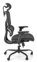 Kancel�rske kreslo GOTARD, po�ah: sie�ovina �ierna/kov - ilustra�n� obr�zok