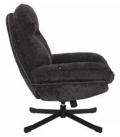 Kreslo HARPER, po�ah: l�tka �ierna TAP 242/podno�ka-�ierna - ilustra�n� obr�zok