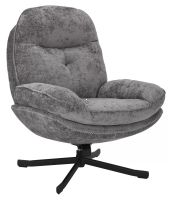 Kreslo HARPER, po�ah: l�tka siv� TAP 240/podno�ka-�ierna - ilustra�n� obr�zok