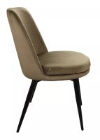 Stolička KAYLA VELVET, poťah: látka BLUVEL 77 olivová/kov: čierna mat. - ilustračný obrázok Stolička KAYLA VELVET, poťah: látka BLUVEL 77 olivová/kov: čierna mat. - ilustračný obrázok