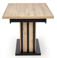 St�l LAMELLO, pl�t: laminovan� DTD-dub artisan/�ierna mat./podno�: laminovan� DTD - dub artisan/�ierna mat. - ilustra�n� obr�zok