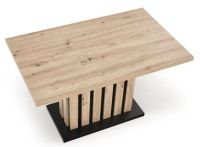 St�l LAMELLO, pl�t: laminovan� DTD-dub artisan/�ierna mat./podno�: laminovan� DTD - dub artisan/�ierna mat. - ilustra�n� obr�zok