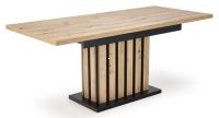 St�l LAMELLO, pl�t: laminovan� DTD-dub artisan/�ierna mat./podno�: laminovan� DTD - dub artisan/�ierna mat. - ilustra�n� obr�zok
