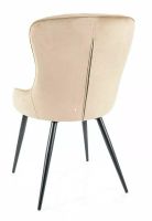 Stolička LOTUS VELVET, poťah: látka BLUVEL 28 béžová - ilustračný obrázok Stolička LOTUS VELVET, poťah: látka BLUVEL 28 béžová - ilustračný obrázok