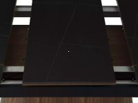 Stôl MONACO 160, farba: čierna mat (plát stola) - ilustračný obrázok Stôl MONACO 160, farba: čierna mat (plát stola) - ilustračný obrázok