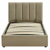 Posteľ MONTREAL VELVET 120, poťah: látka BLUVEL 28 béžová - ilustračný obrázok Posteľ MONTREAL VELVET 120, poťah: látka BLUVEL 28 béžová - ilustračný obrázok