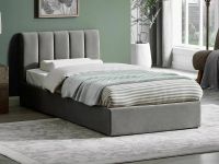 Posteľ MONTREAL VELVET 90, poťah: látka aksamit TAP 192 sivá - ilustračný obrázok Posteľ MONTREAL VELVET 90, poťah: látka aksamit TAP 192 sivá - ilustračný obrázok